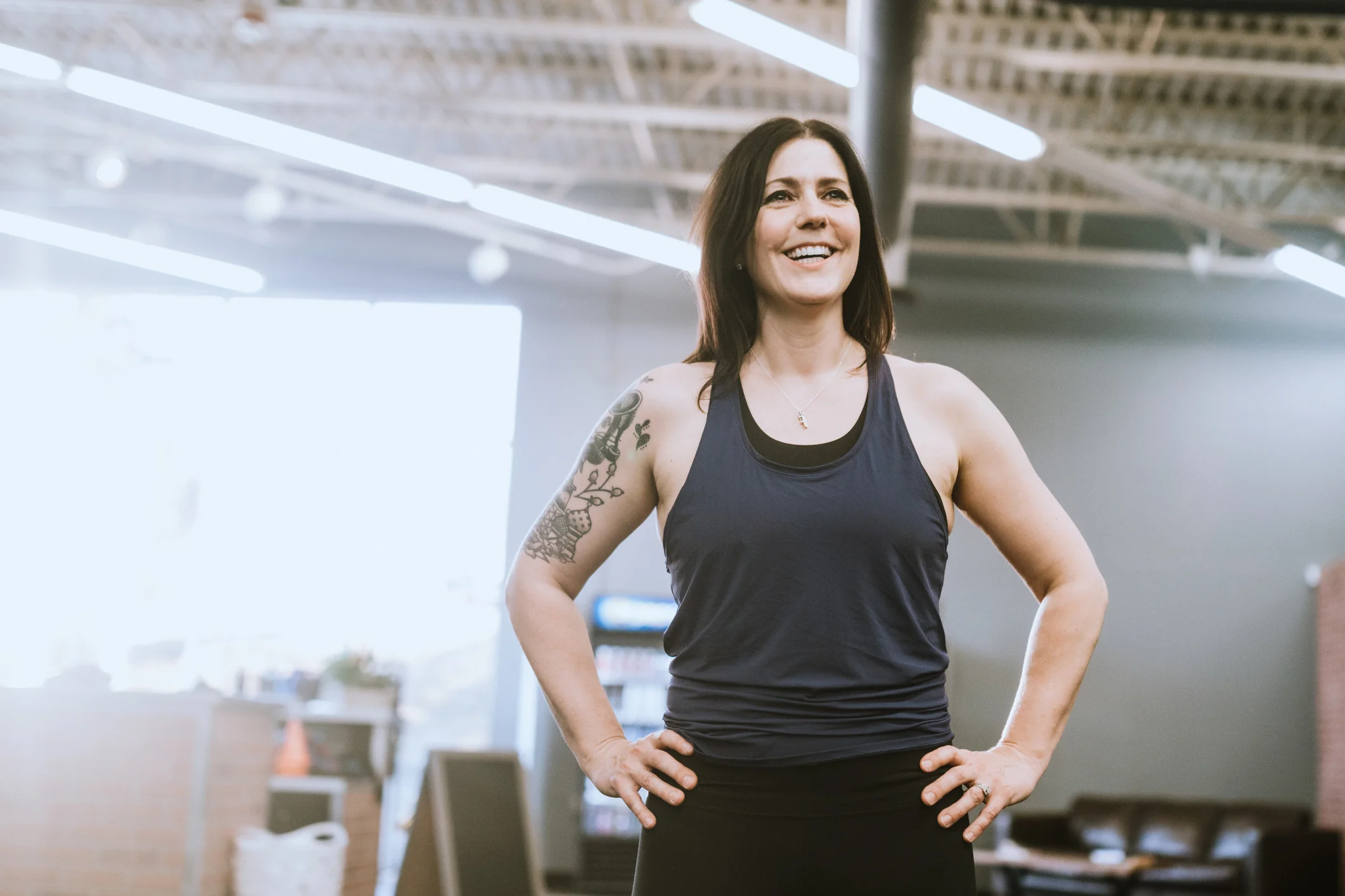 Female Trainer At Cross Training Gym